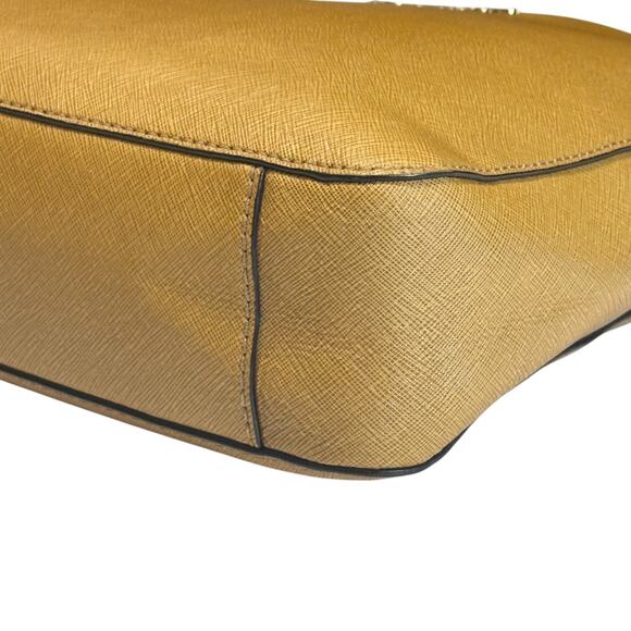 Michael Kors Jet Set Large Crossbody Messenger Bag Saffiano Leather Amber Yellow - Picture 12 of 14